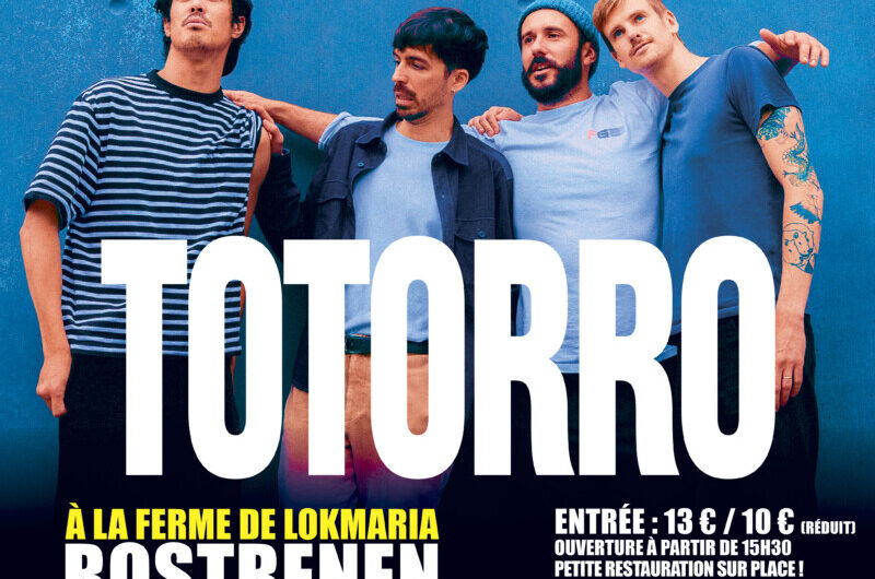 Le 6 septembre : Totorro aux Cocottes NiMuut #4 : le math-rock débarque à la Ferme de Lokmaria (Rostrenen)