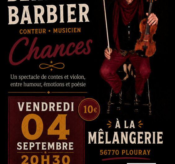 Chances de Bernard Barbier à Plouray le vendredi 4 septembre à 20 h 30