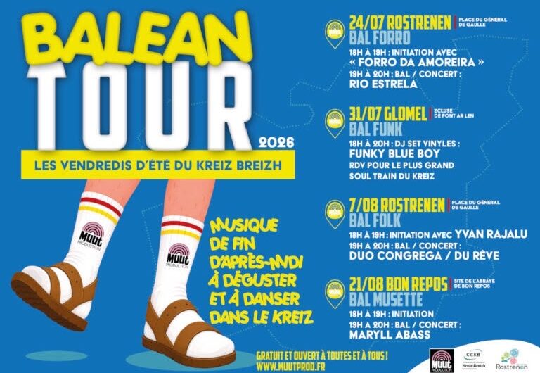 BALEANTOUR – Maryll ABBAS – Concert/Bal gratuit – 21/08 à 18 h – Abbaye de BON REPOS – BON REPOS s/ BLAVET