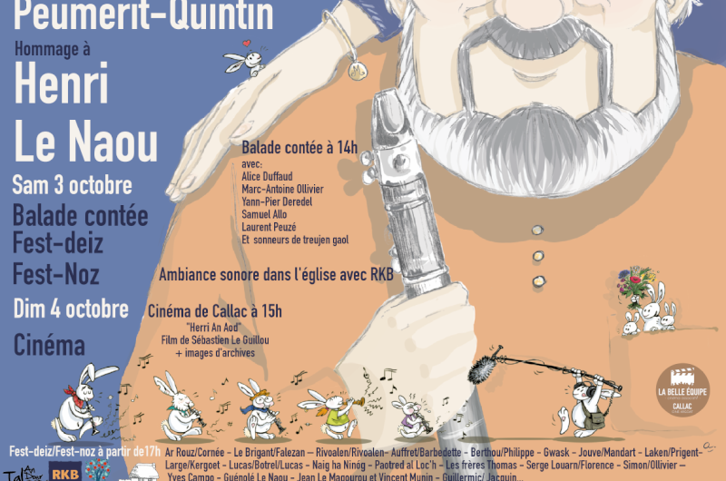 Week-end festif en hommage à Henri Le Naou – 3 et 4 octobre – Peumerit-Quintin et Callac
