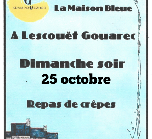 Lescouët-Gouarec le 25 octobre : soirée crêpes