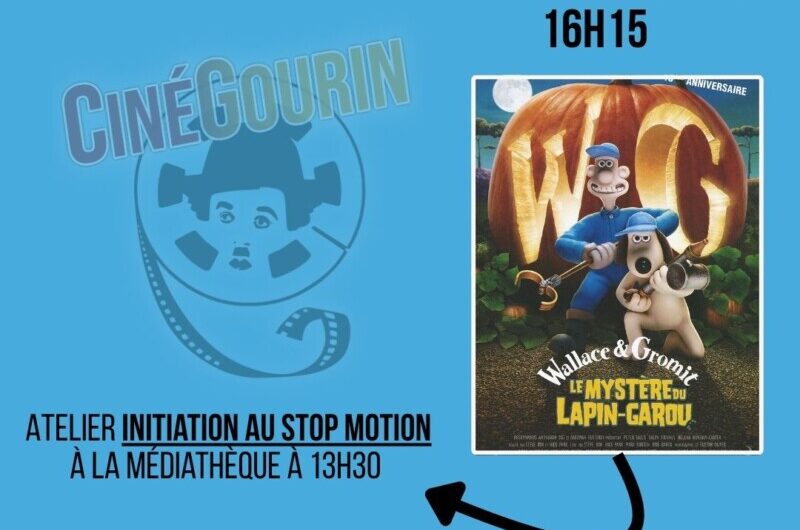 Stop Motion à la médiathèque de Gourin et WALLACE ET GROMIT au cinéma, le 31 octobre !