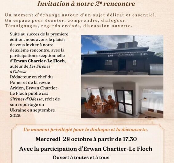 28 octobre Carhaix : invitation à notre 2ᵉ rencontre-débat : “Les Russes et la guerre. Quelles responsabilités ? Quelles actions ?”