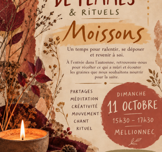 CERCLE DE FEMEMS & RITUELS LE 11 OCTOBRE DE 15H30 A 17H30 A MELLIONNEC