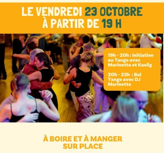 Bal et initiation de tango argentin au Grand Manger, Faouët, le vendredi 23 octobre