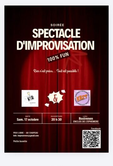 Spectacle d’improvisation à Rostrenen le samedi 17 octobre
