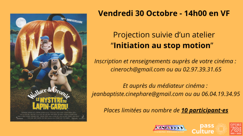 Initiation Stop Motion – CinéRoch de Guémené-sur-Scorff le 30 octobre